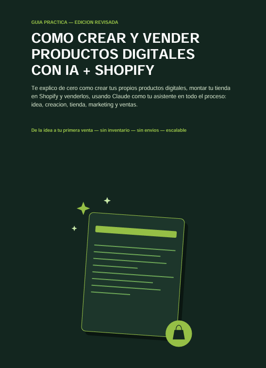 Cómo Crear y Vender Productos Digitales con IA + Shopify